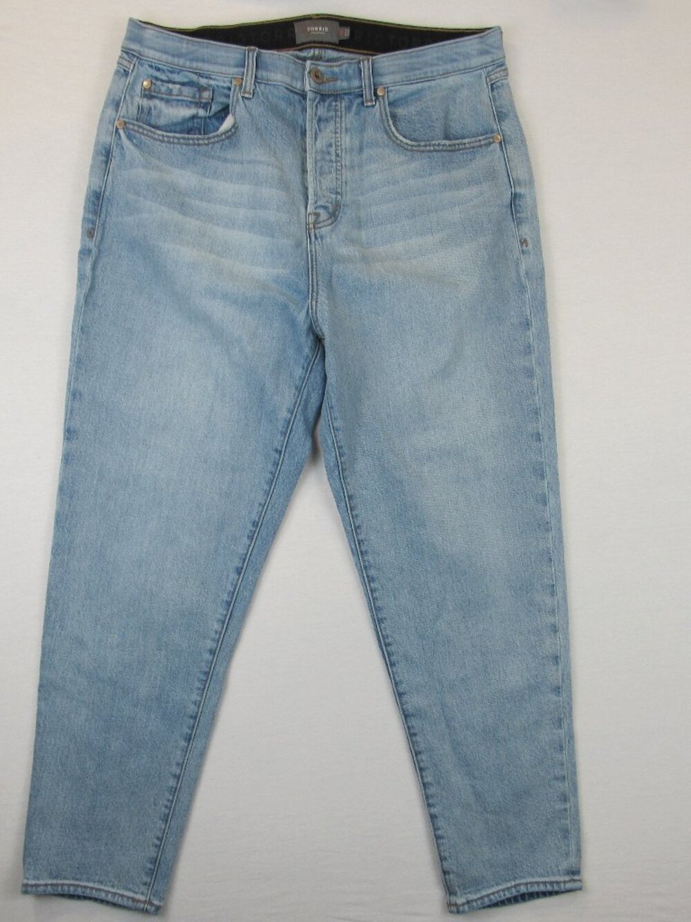 Torrid Straight Jeans Women's 18T Plus Size Button Fly Stretch Tall Denim Pant